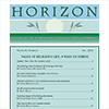 PDF of 2012 HORIZON No. 4 -- Value of religious life, Nine ways to thrive