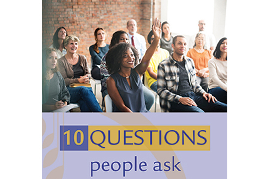 Resource of the month: "10 questions people ask" brochure