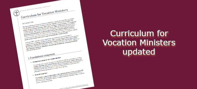 Curriculum for Vocation Ministers updated