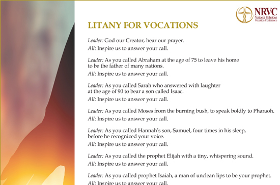 Resource of the month: Litany for Vocations and Clothing Impact Reflections